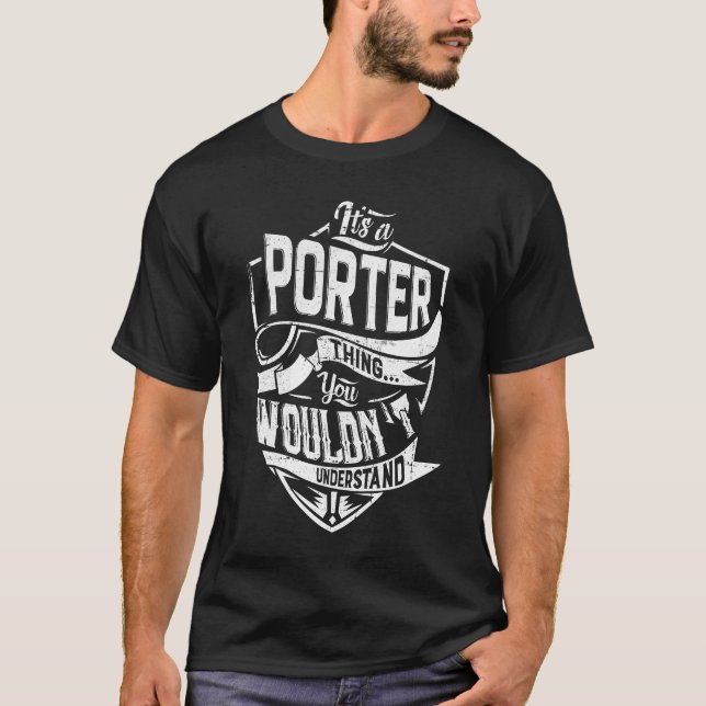 T-shirt C'est une chose PORTER, vous ne comprendriez pas (Devant)