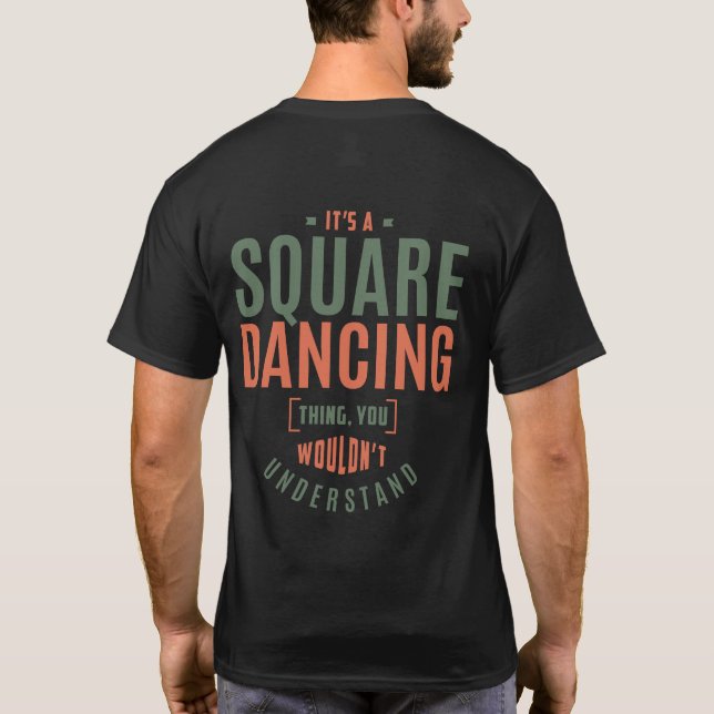 T-shirt C'est une danse Carré. Idées cadeaux (Dos)