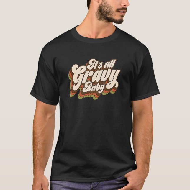 T-shirt c'est une fête d'action de gravier rétro pour bébé (Devant)