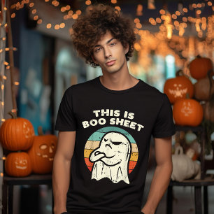 T-shirt C'est une feuille Boo Fantôme Costume rétro Hallow