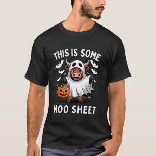 T-shirt C'est une feuille de moo d'Halloween de vache fant