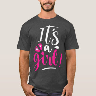 T-shirt C'est une fille Genre Révéler Correspondance Famil
