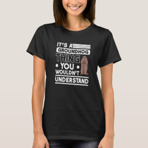 T-shirt C'est une marmotte de bois