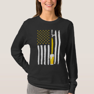 T-shirt C'est une mauvaise journée pour une bière   Boire 