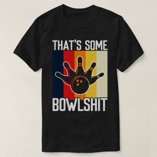 T-shirt C'Est Une Merveilleuse Bowler Bowling Retro Vin (Design devant)