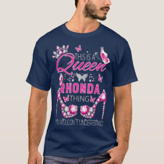 T-shirt C'est une reine Rhonda chose nom personnalisé bir