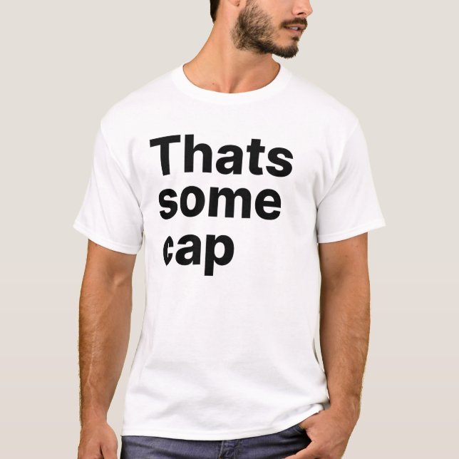 T-shirt C'est une sorte de typographie casquette des citat (Devant)