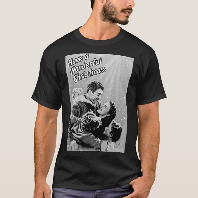 T-shirt C'est une vie merveilleuse Noël2708png2708 (Devant)