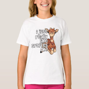 T-shirt C'est une vraie girafe