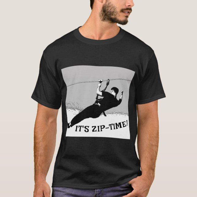 T-shirt C'est Zip-Time ! - Ziplining Pro (Devant)