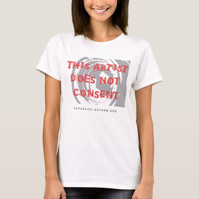 T-shirt Cet artiste ne consent pas (Devant)