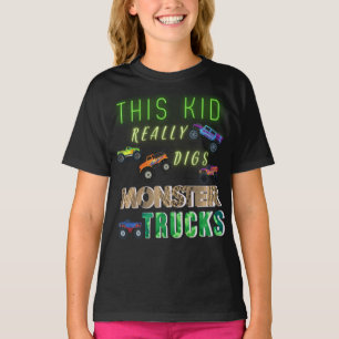 T-shirt Cet Enfant A Vraiment Digéré Des Camions Monster