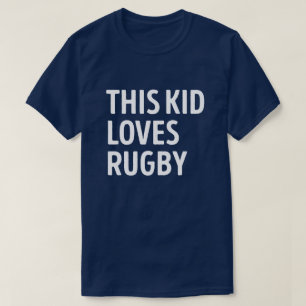 T-shirt Cet Enfant Aime Le Joueur De Rugby