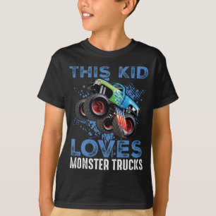 T-shirt Cet Enfant Aime Les Camions Monster