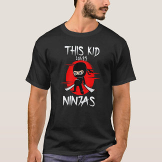 T-shirt Cet enfant aime les ninjas Jeunesse Karaté Enfant