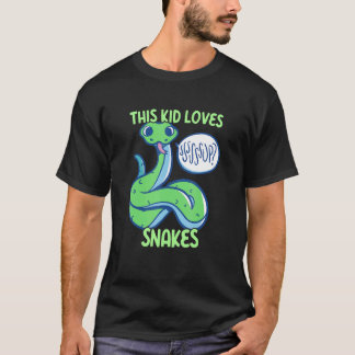 T-shirt Cet Enfant Aime Les Serpents