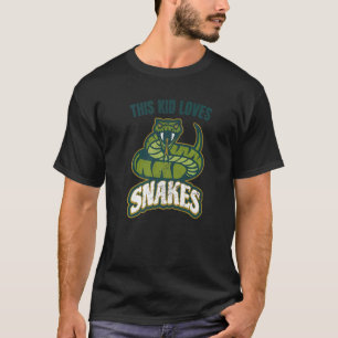 T-shirt Cet Enfant Aime Les Serpents Citation Viper Graphi