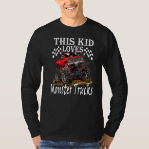 T-shirt Cet Enfant Aime Monster Trucks Garçons Filles 1