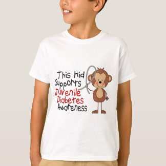 T-shirt Cet enfant soutient la conscience de diabète de