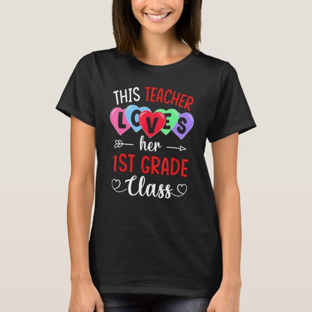 T-shirt CET ENSEIGNANT AIME SA 1ÈRE CLASSE Chemises Vale (Devant)