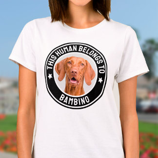 T-shirt Cet Homme Appartient À Nom De Animal Personnalisé 
