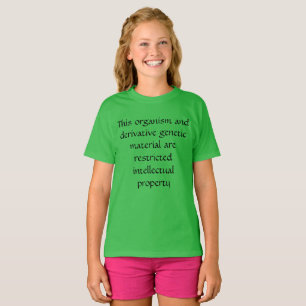 T-shirt Cet organisme--noir orphelin de propriété