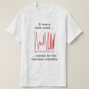 T-shirt C'était une semaine calme ... extrême volatilité