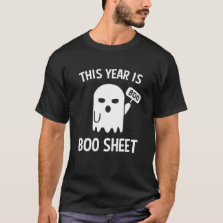 T-shirt Cette année est Boo Sheet - Ghost Halloween mème c