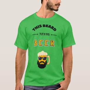 T-shirt Cette Barbe A Besoin De Bière 1
