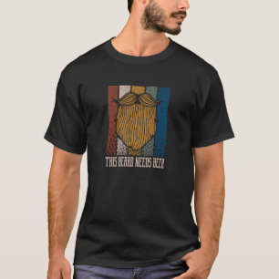 T-shirt Cette Barbe A Besoin De Bière Boire Humour Boire