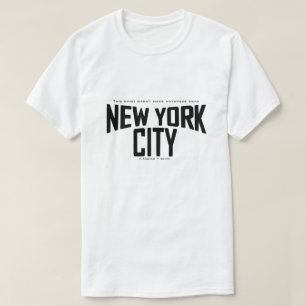 T-shirt Cette chemise n'a été faite nulle part près de NEW