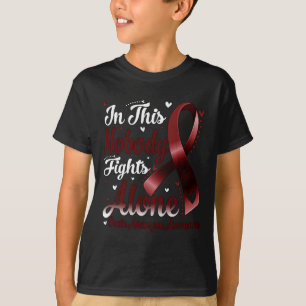 T-shirt Cette Famille Personne ne combat seul Cerveau Aneu