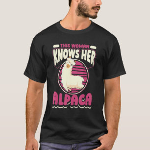 T-shirt Cette Femme Connaît Son Alpaca Lama Pako Huacaya A