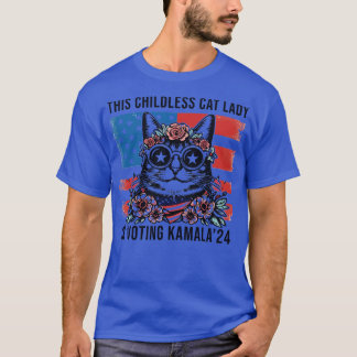 T-shirt Cette Femme Sans Enfant Vote Kamala 2024