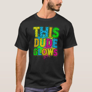 T-shirt Cette fête de mec qui brille années 80 vintage rét