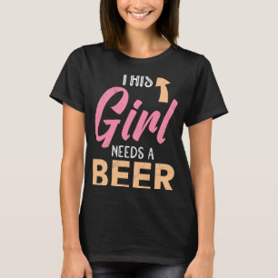 T-shirt Cette fille a besoin de vacances en bière Spring B