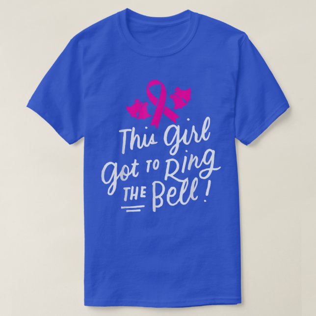 T-shirt Cette fille a fait sonner la Bell Chemo Grad Breas (Design devant)