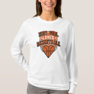 T-shirt cette fille adore le basket-ball