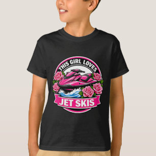 T-shirt Cette fille adore les motomarines amoureuse femmes