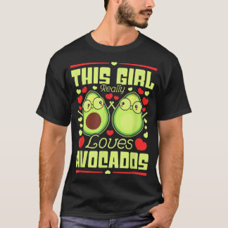 T-shirt Cette fille adore vraiment les Avocados