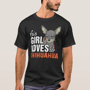 T-shirt Cette Fille Aime Chihuahua Kitchen S Horloge