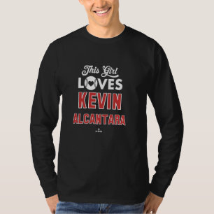 T-shirt Cette fille aime Kevin Alcantara Chicago Baseball 