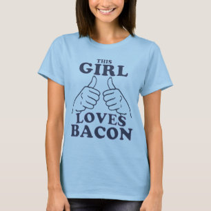 T-shirt Cette FILLE aime le lard