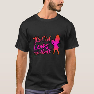 T-shirt Cette Fille Aime Le Paintball