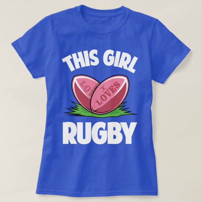 T-shirt Cette fille aime l'humeur T drôle de sport de (Design devant)