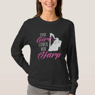 T-shirt cette fille aime sa harpe