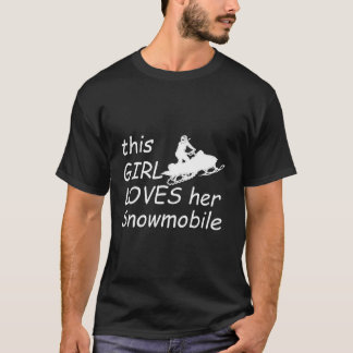 T-shirt Cette Fille Aime Sa Motoneige