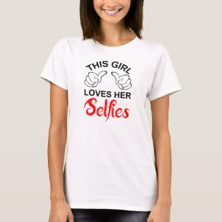 T-shirt Cette Fille Aime Ses Selfies