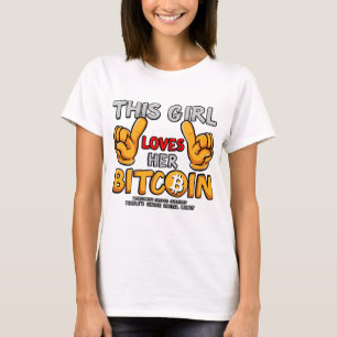 T-shirt Cette fille aime son Bitcoin