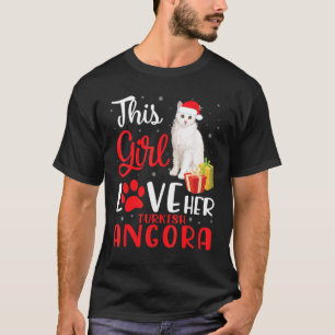 T-shirt Cette Fille Aime Son Costume Angora Chat Noel Turc